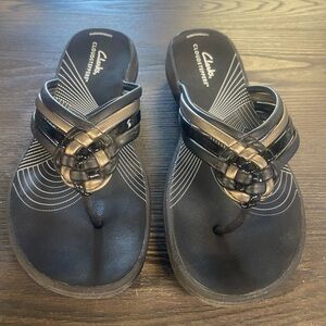 Cloudsteppers by Clarks Black Braided Sandals